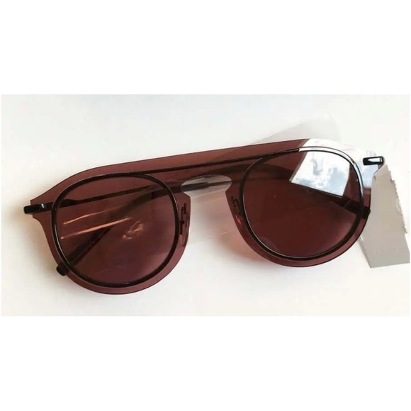 $350 Dolce&Gabbana Round Sunglasses Bordeaux Frame Smoke Lens Made in Italy NWT - Picture 6 of 14